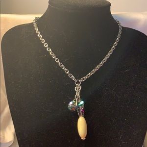 Mother of Pearl and Crystal necklace